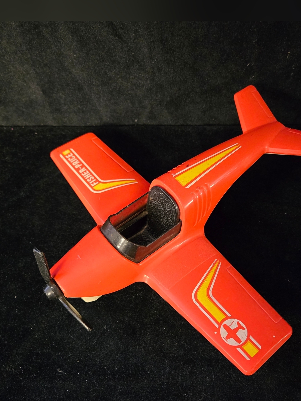 Fisher Price Vintage Airplane Toy Model 306 Red